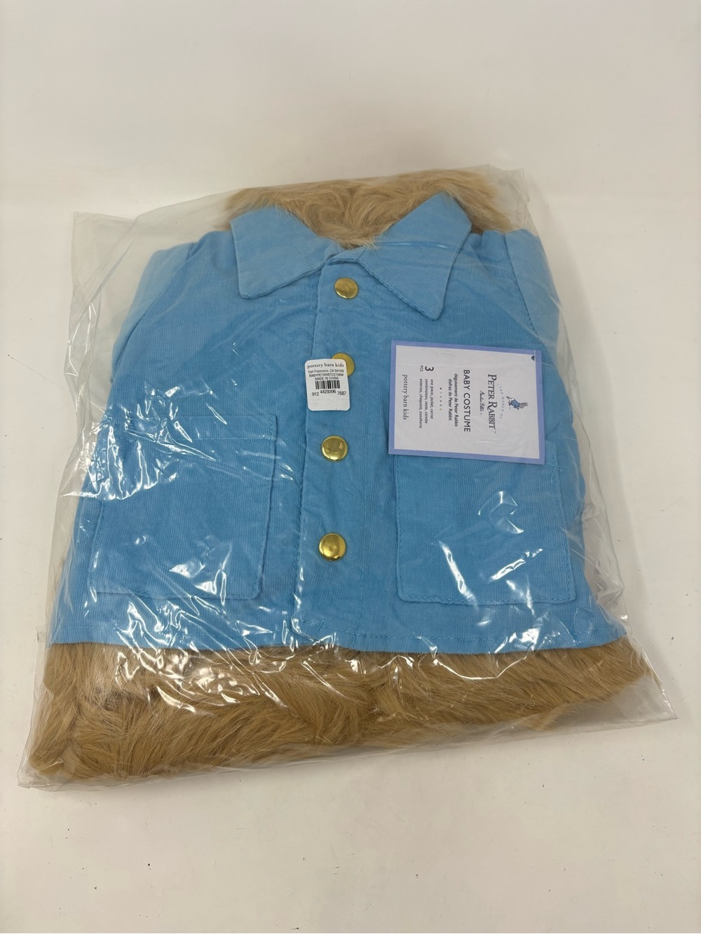 Pottery Barn Kids Peter Rabbit Halloween baby costume NWT - Picture 3 of 5